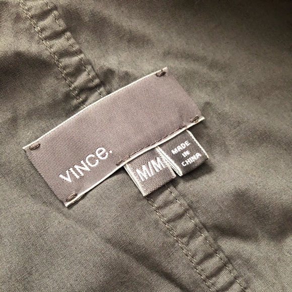 VINCE Grey Jacket with Faux Fur (FITS LIKE AN XS) - Picture 2 of 8